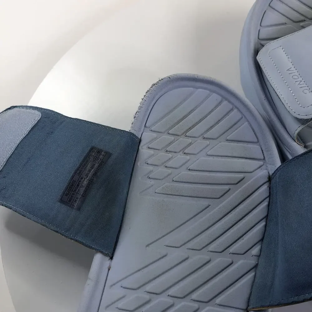 Vionic Rejuvenate Men 11.5 Recovery Slip On Orthotic Navy Comfort Slide Sandals